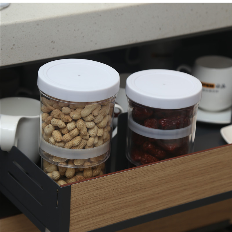 Nuevo arriendo tanque hermético retráctil aspirador de alimentos retractable crier box tanque de almacenamiento redondo prensado Item Picture