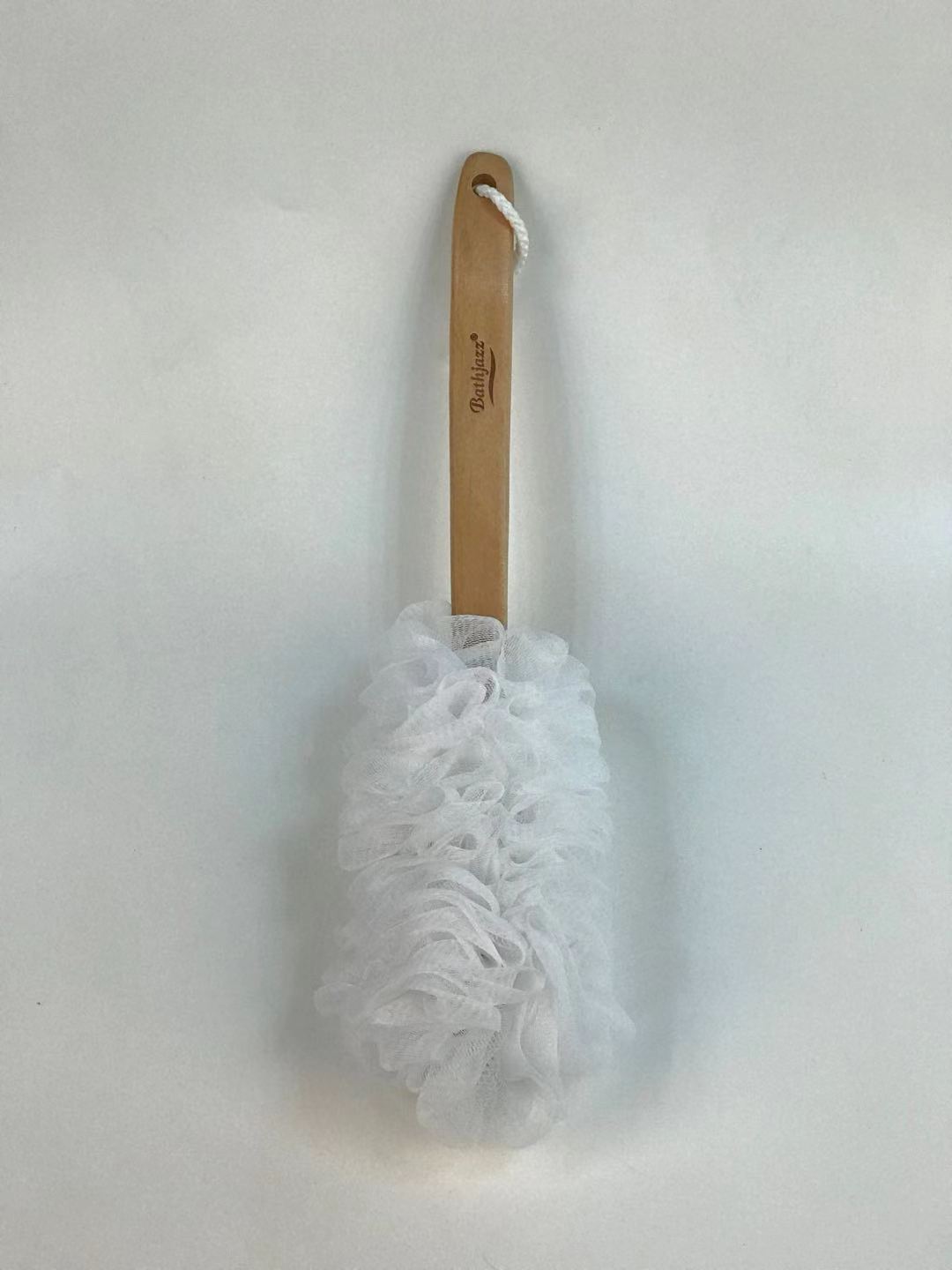 Wooden Handle Bath Rub full figure