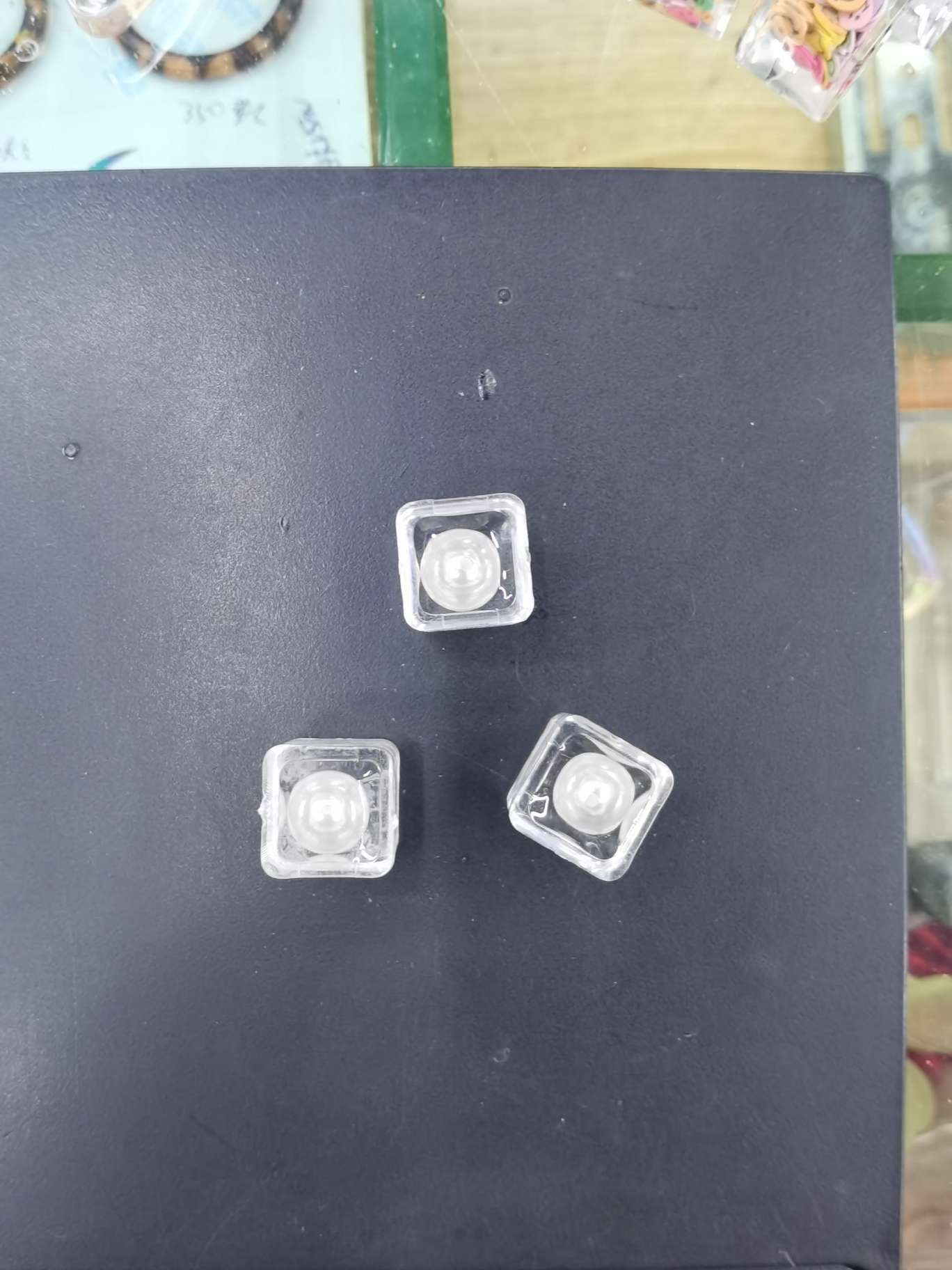 14# Square Beads Drop Oil, Win Standard Plastic Jewelry Accessories, E2515433