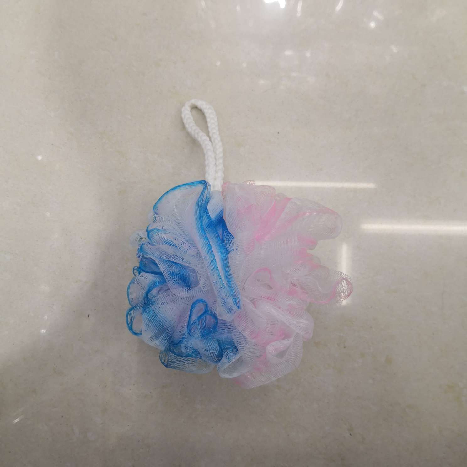 浴花浴球-0002 厂家直发搓澡起泡洗澡巾沐浴球 浴室素色洗澡花沐浴球浴花