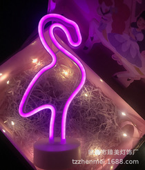Flamingo neon lights