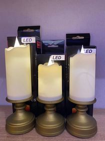 Bottom flame candle