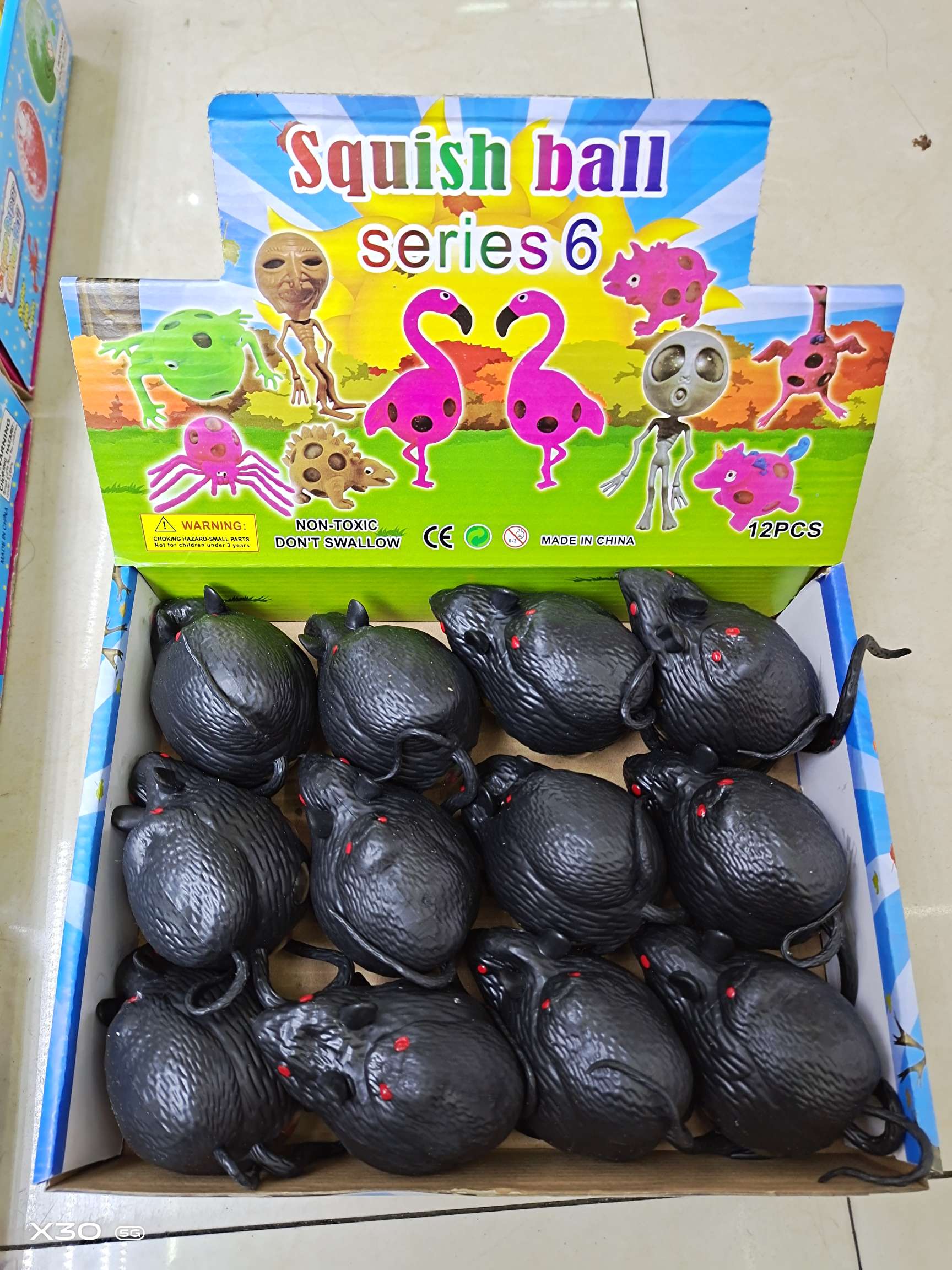 Children release pressure to vent ball whole person toy lovely mother and child rat ground sell hot thumbnail