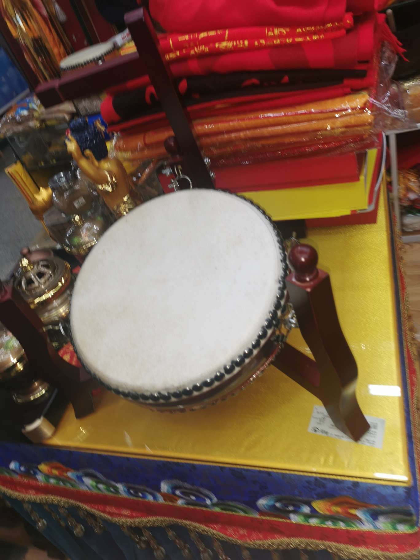 10寸非洲鼓/双环华玲鼓/手铃/飞天弹弓/圆鼓产品图