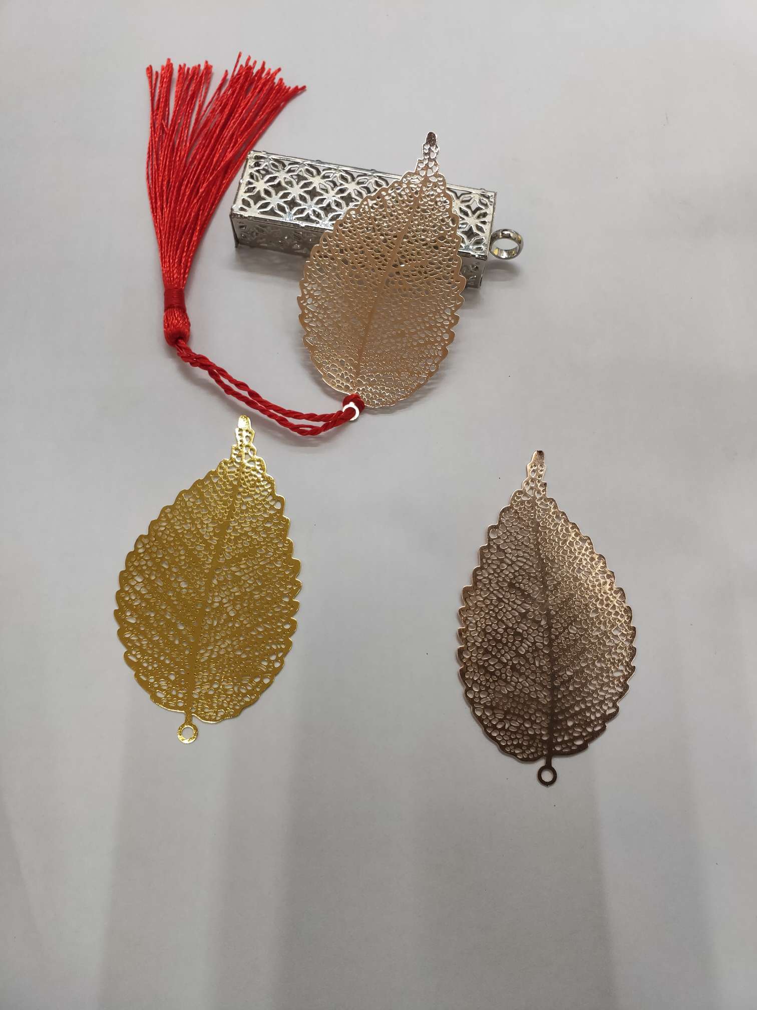 Leaf computer chip bookmark accessory decoration