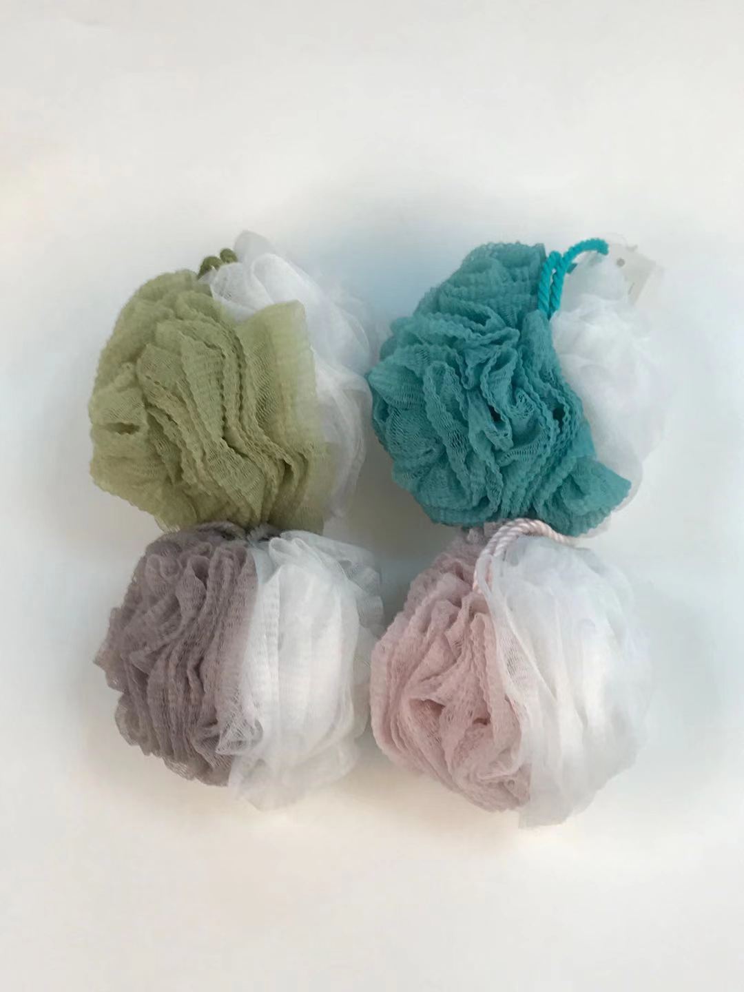 沐浴球浴花浴球家用浴室用品搓澡洗澡沐浴搓背神器浴花球批发