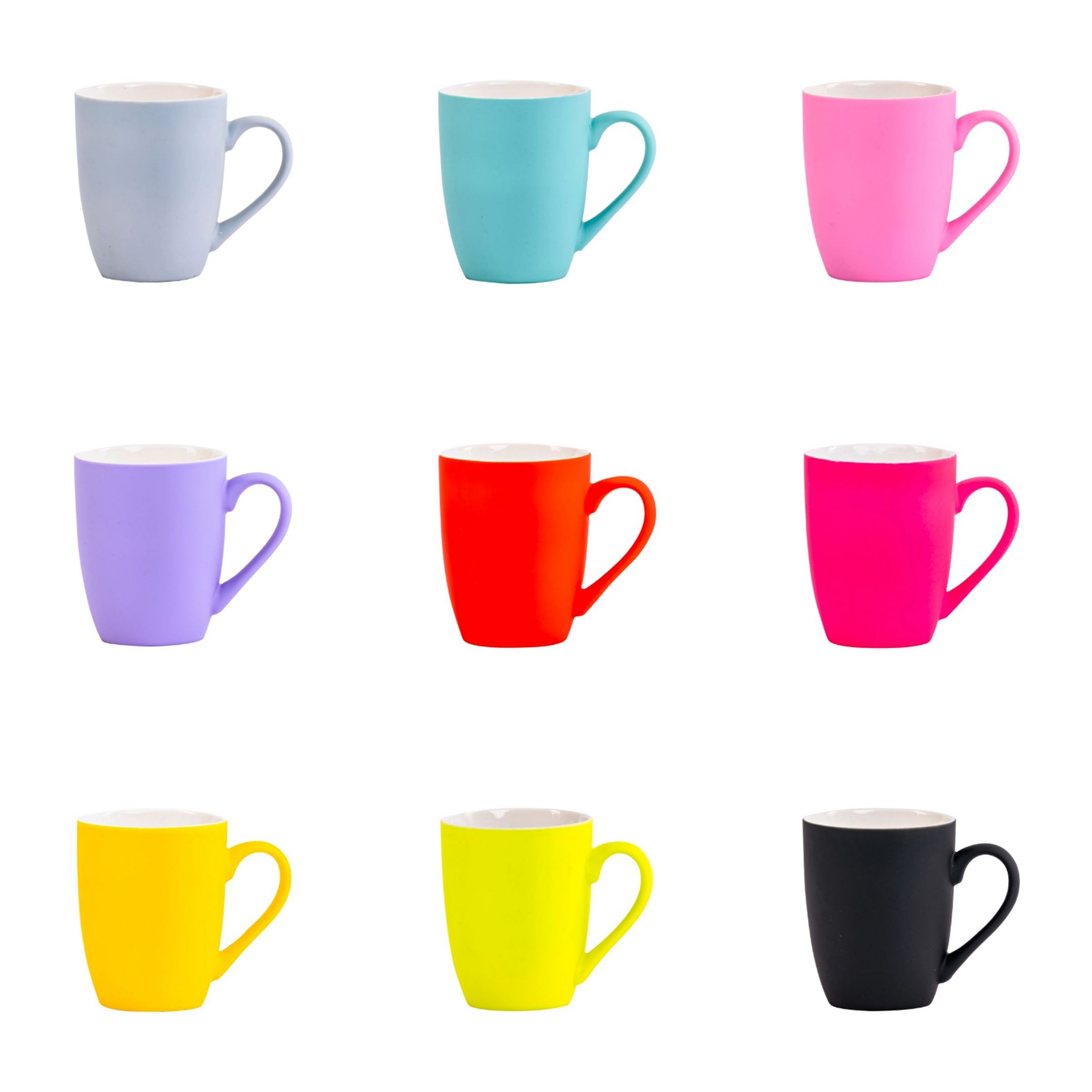 Colored glaze mug, ceramic cup