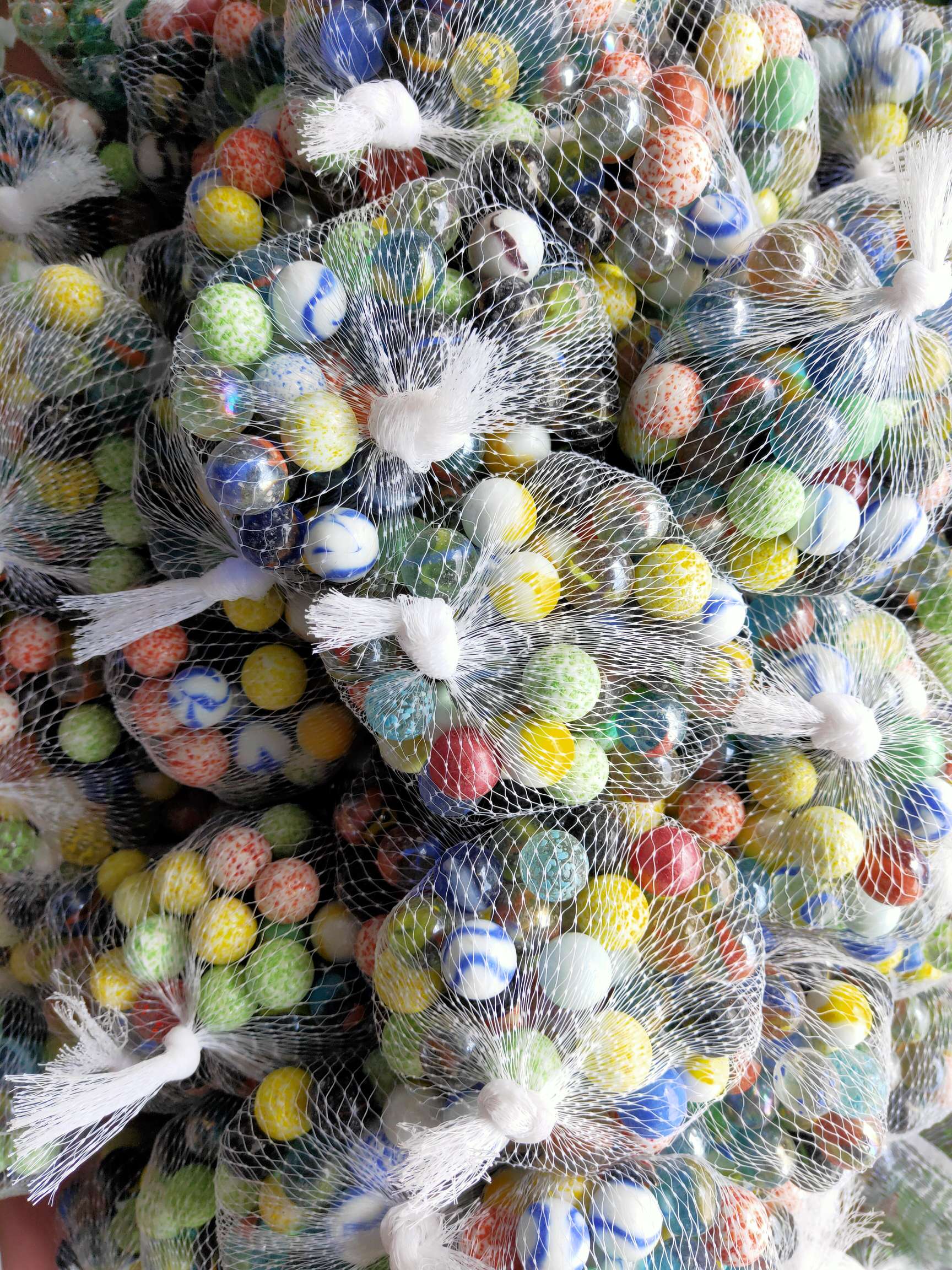 50 16mm colored glass balls, porcelain mixed flower-patterned glass marbles full figure
