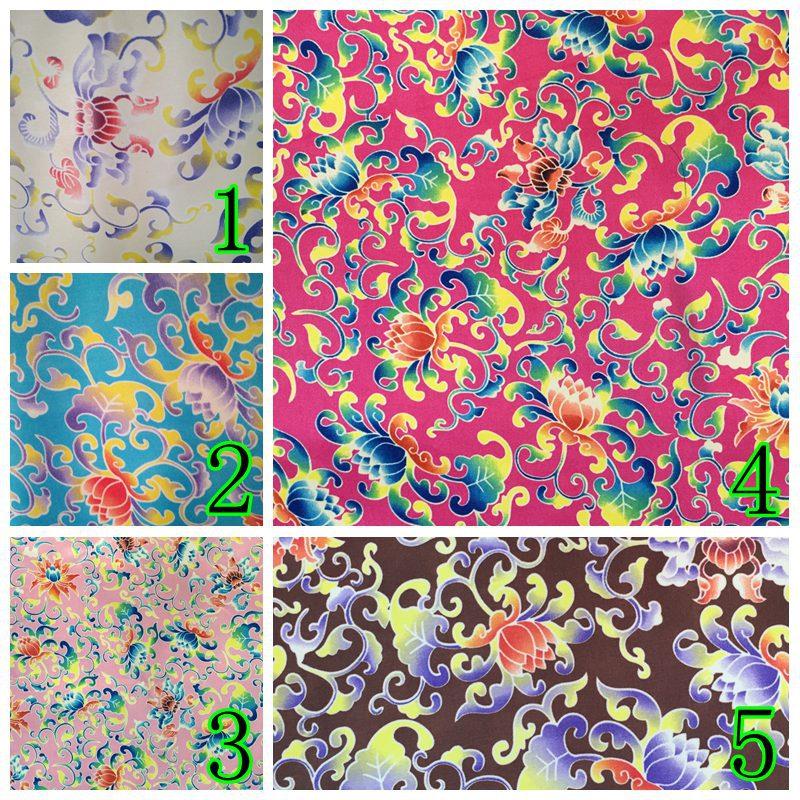 Color-printed auspicious flower printed foamed coated fabric with a thickness of 60 seconds. Welcome to customize with samples Application Scenario