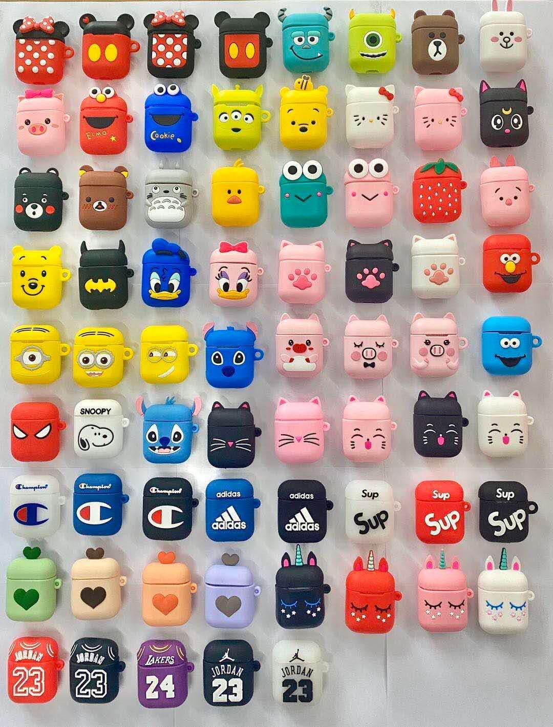 2代蓝牙耳机硅胶保护套 卡通公仔 防摔款