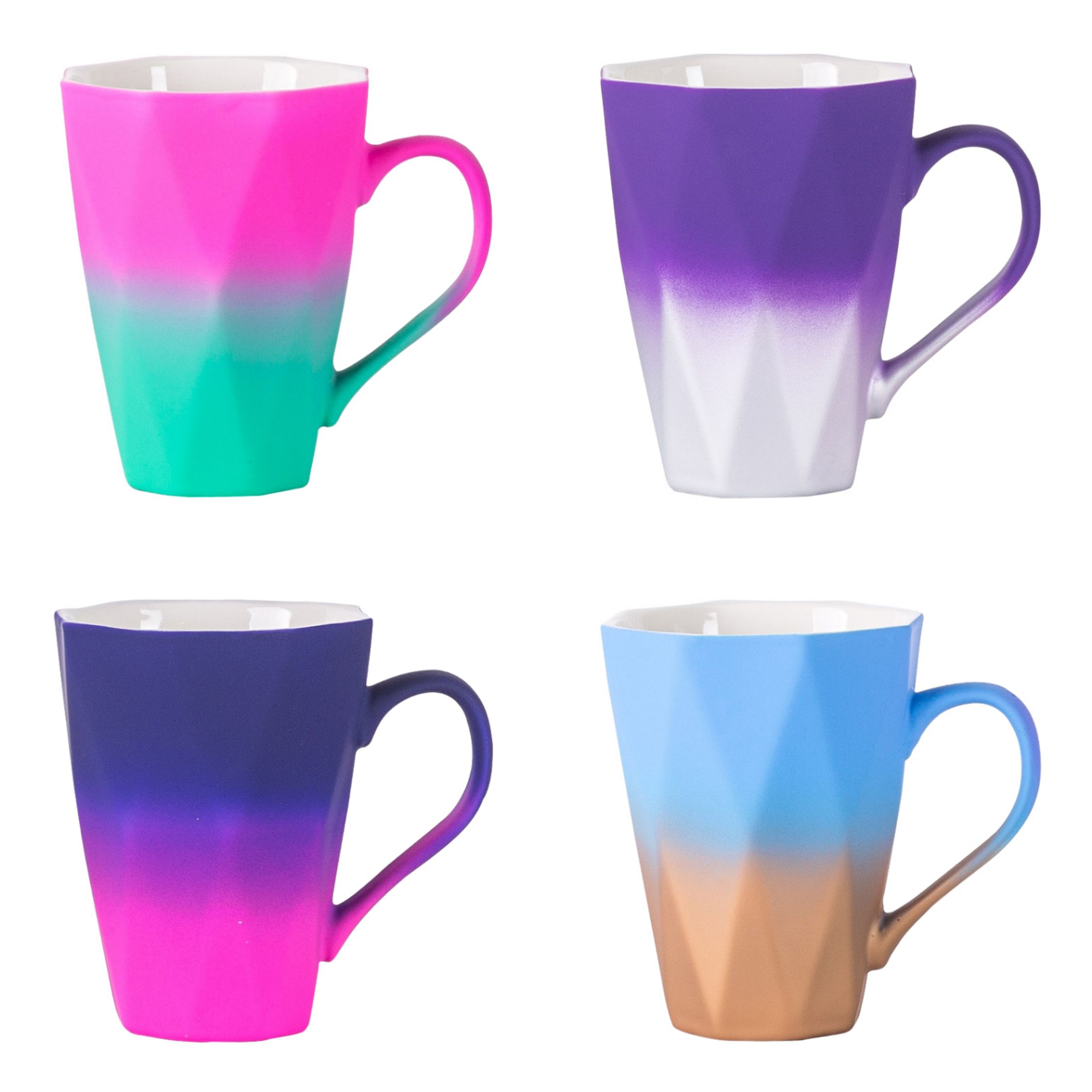 Daily-use ceramic mugs, embossed cups, colored glazed cups, coffee cups