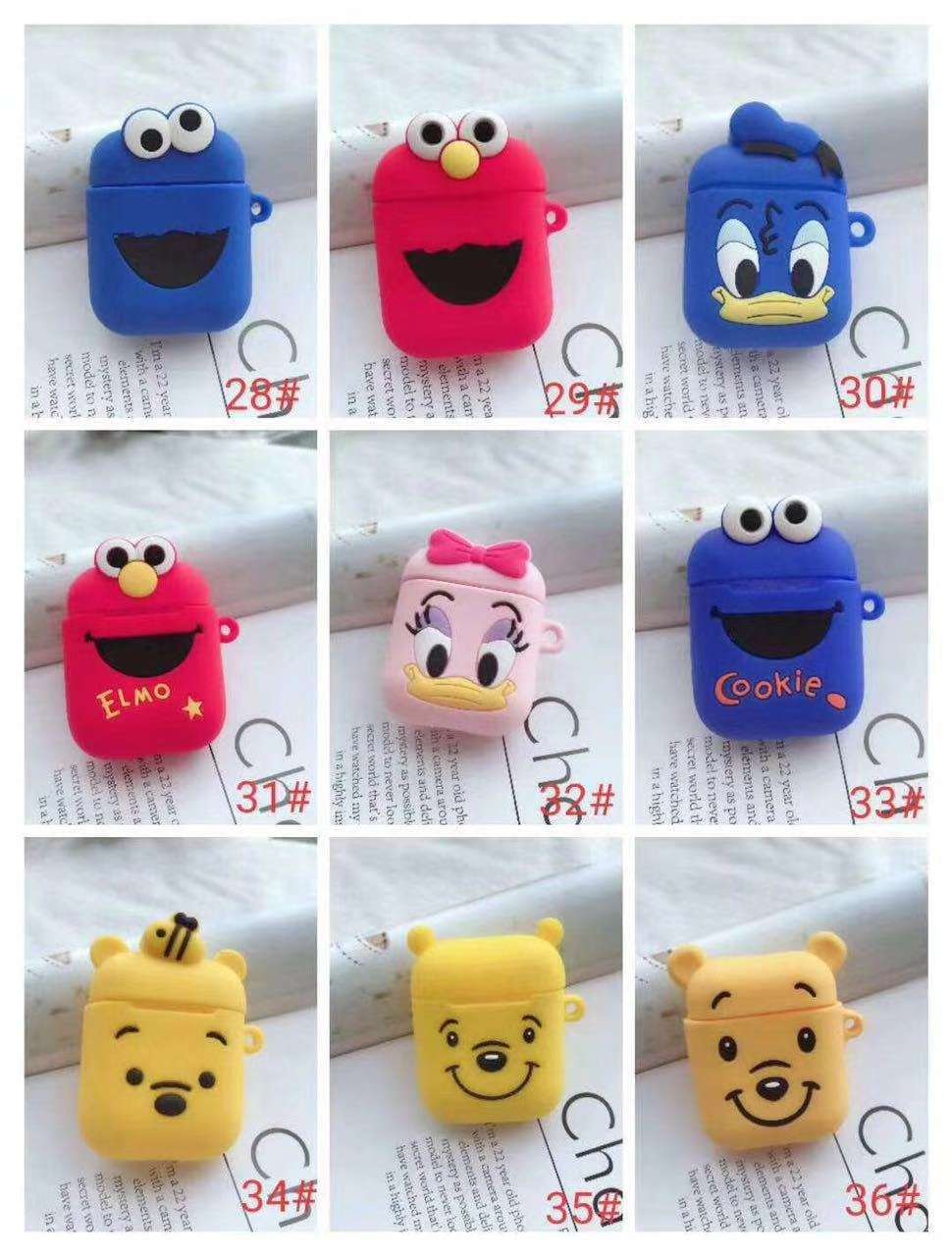 2代蓝牙耳机硅胶保护套 卡通公仔 防摔款详情图1