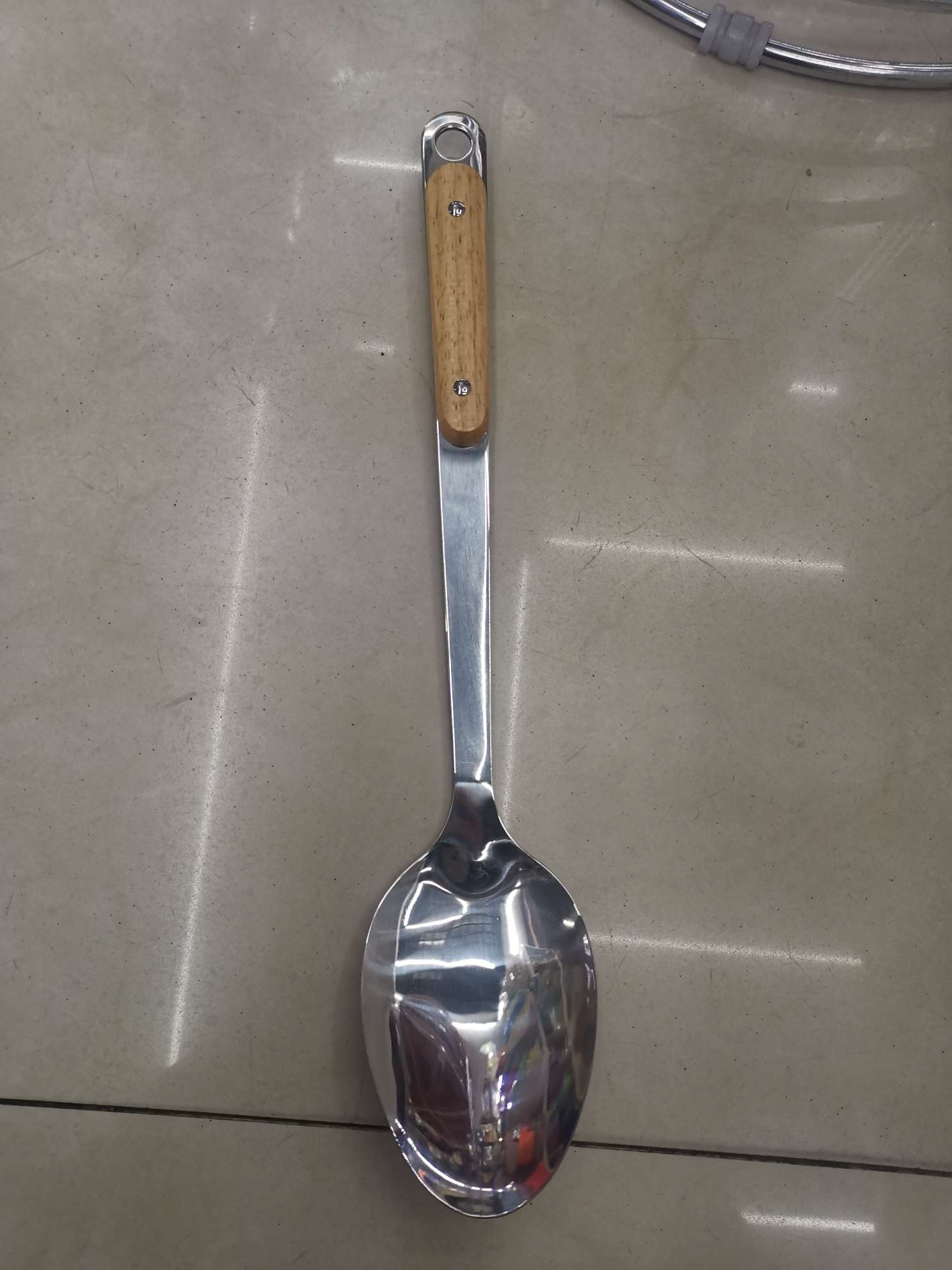 Art Long Rice Spoon With Wooden Handle