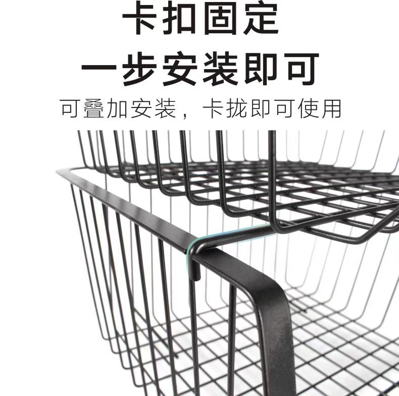Multi-functional vegetable and fruit storage rack Specification image