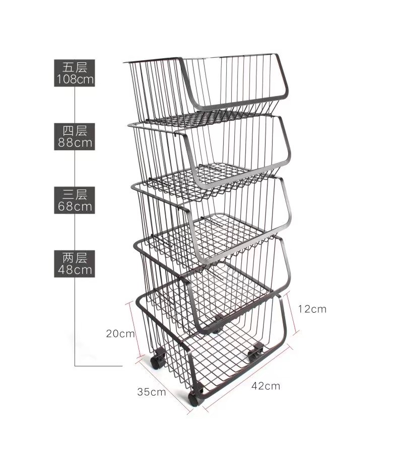 Multi-functional vegetable and fruit storage rack Item Picture