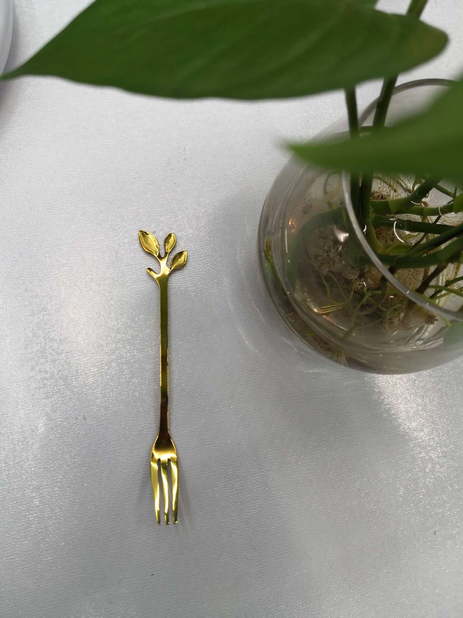 餐具/水果叉/勺子/不锈钢餐具/金勺子产品图