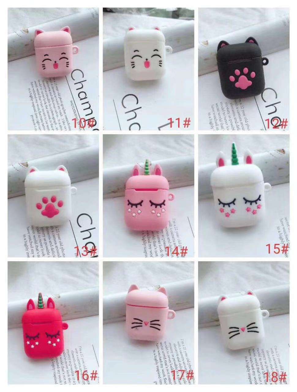 2代蓝牙耳机硅胶保护套 卡通公仔 防摔款详情图6
