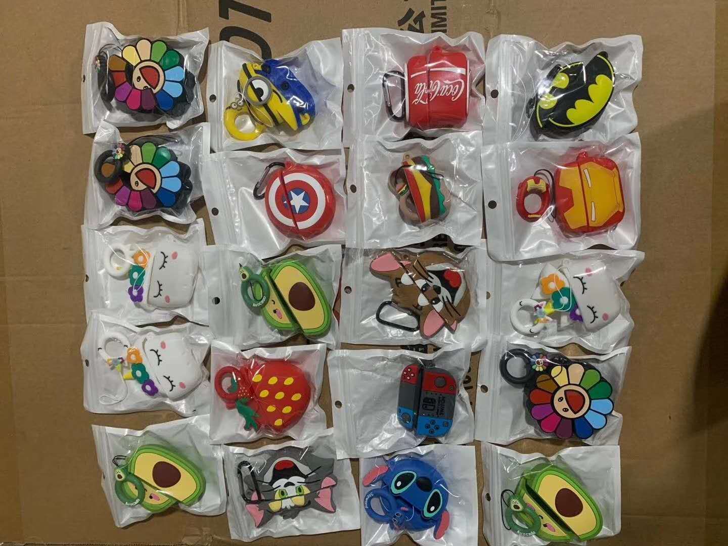 Silicone and cartoon protective cases for 2nd and 3rd generation Apple Bluetooth headphones are shockproof undefined