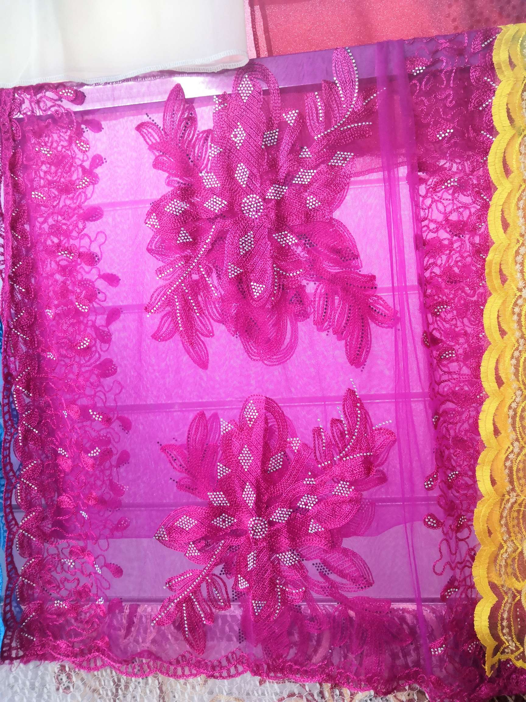 Embroidered Towel Scarf