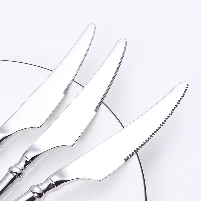 Xiaoman Yao 304 stainless steel tableware, hotel tableware, steak knife, fork and spoon set, hotel series Item Picture