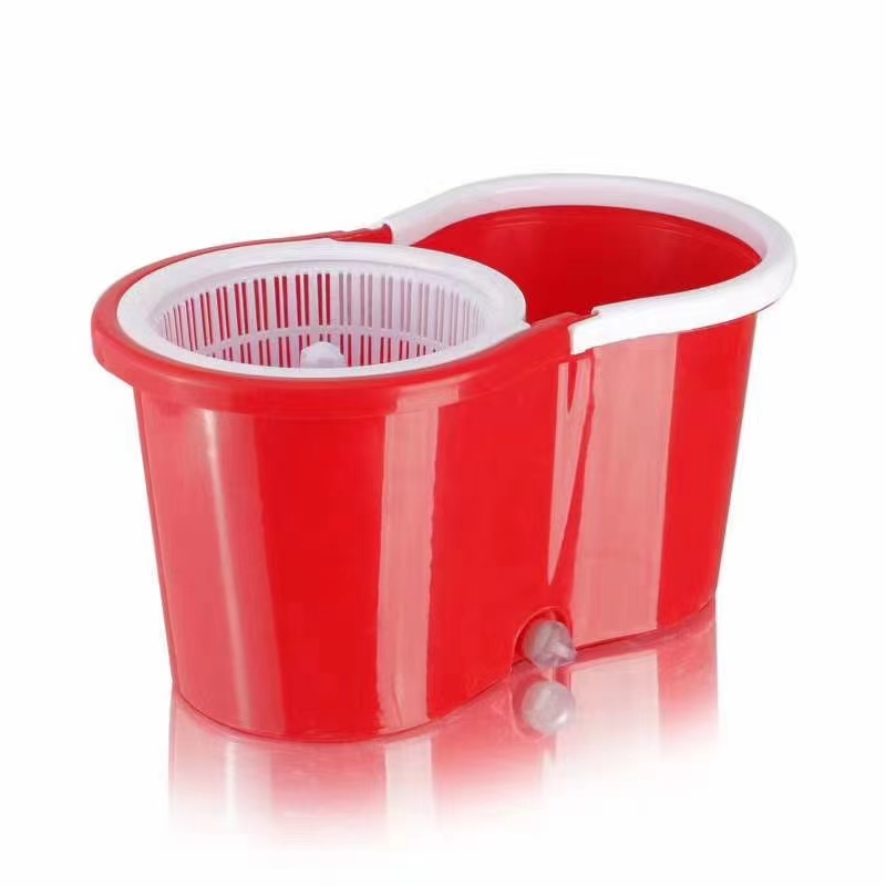 拖把双驱动旋转拖把桶好神拖自动脱水免手洗甩干手拉式拖把桶图