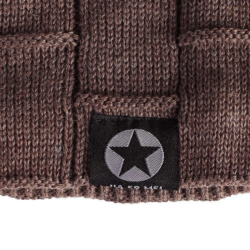 Hat Men's Winter Woolen Hat Thickened Korean Version Of The Tide Knitted Pullover Hat Plus Cashmere Warm Winter Hat Youth Cotton Hat undefined