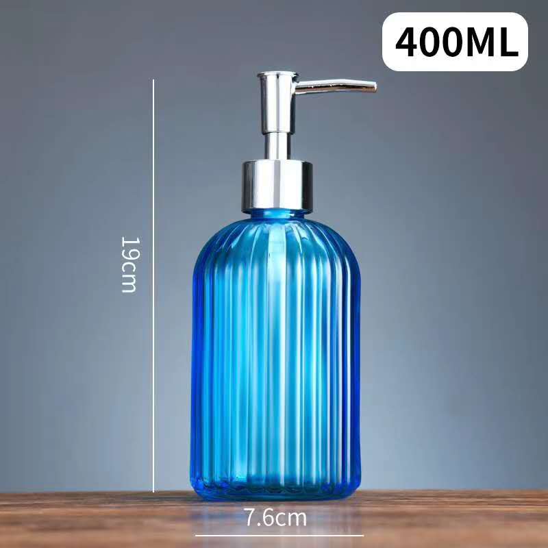 厂家直销玻璃乳液瓶按压瓶洗手液瓶玻璃彩色透明详情图6