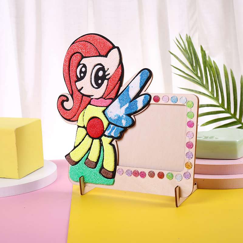 环保相框雪花泥画