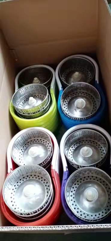 拖把双驱动旋转拖把桶好神拖自动脱水免手洗甩干手拉式拖把桶详情图2