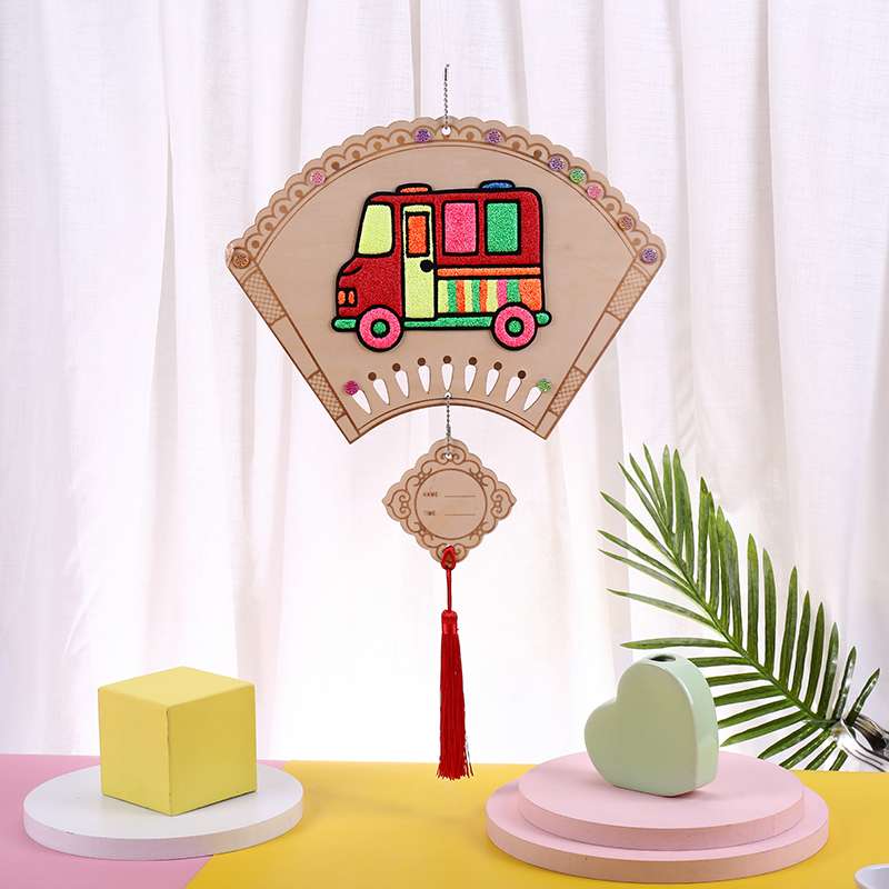 Eco-friendly Chinese knot snowflake clay painting undefined