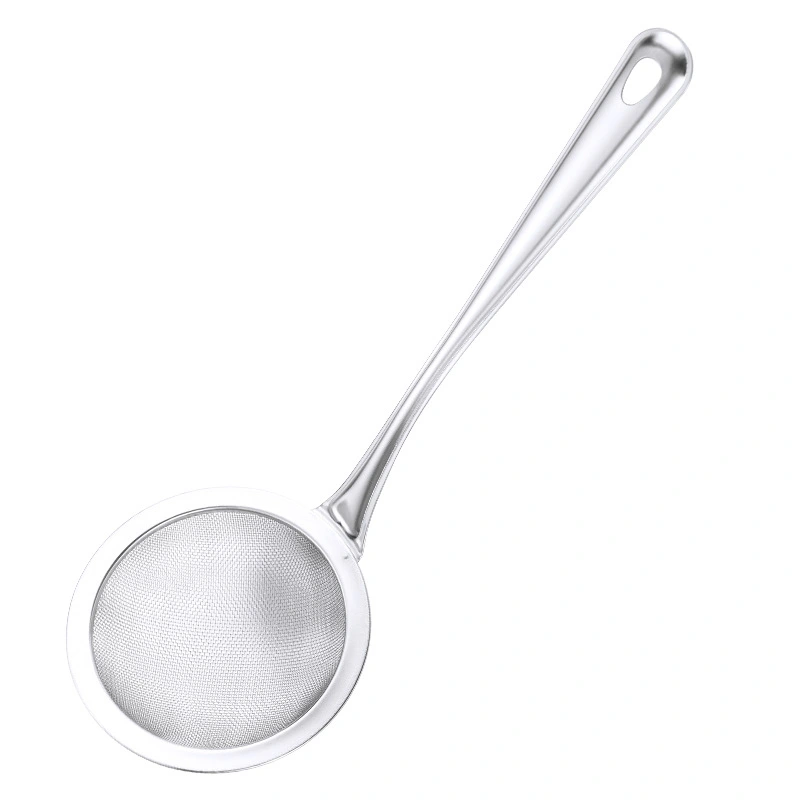 Factory direct sales of non-magnetic stainless steel household net oil leakage grid soy milk and juice filter spoons, baking tools, flour sieves detail image 2