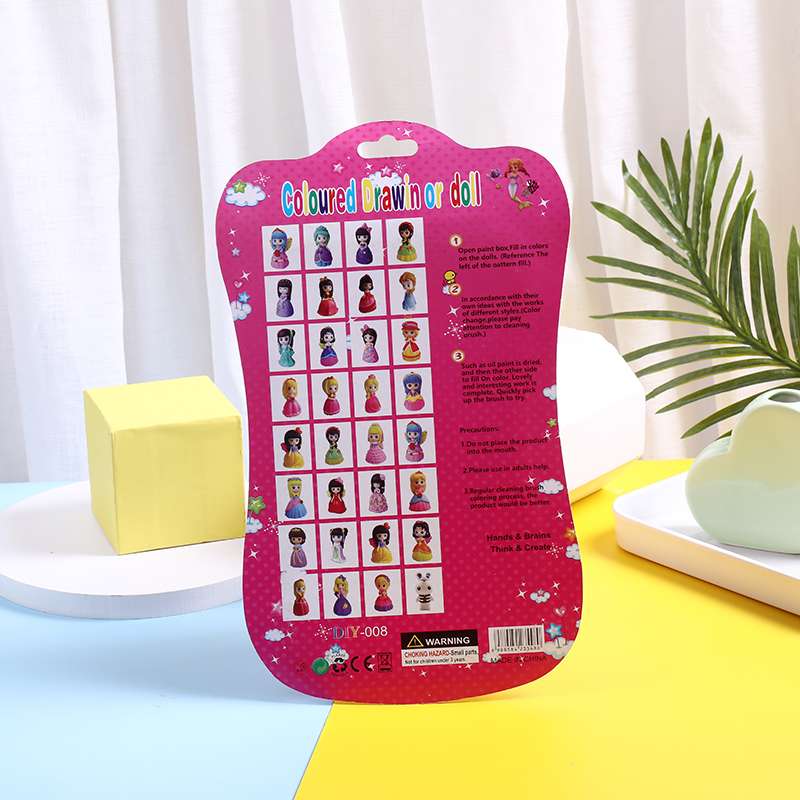 Medium-sized enamel-lined painted suction card Specification image