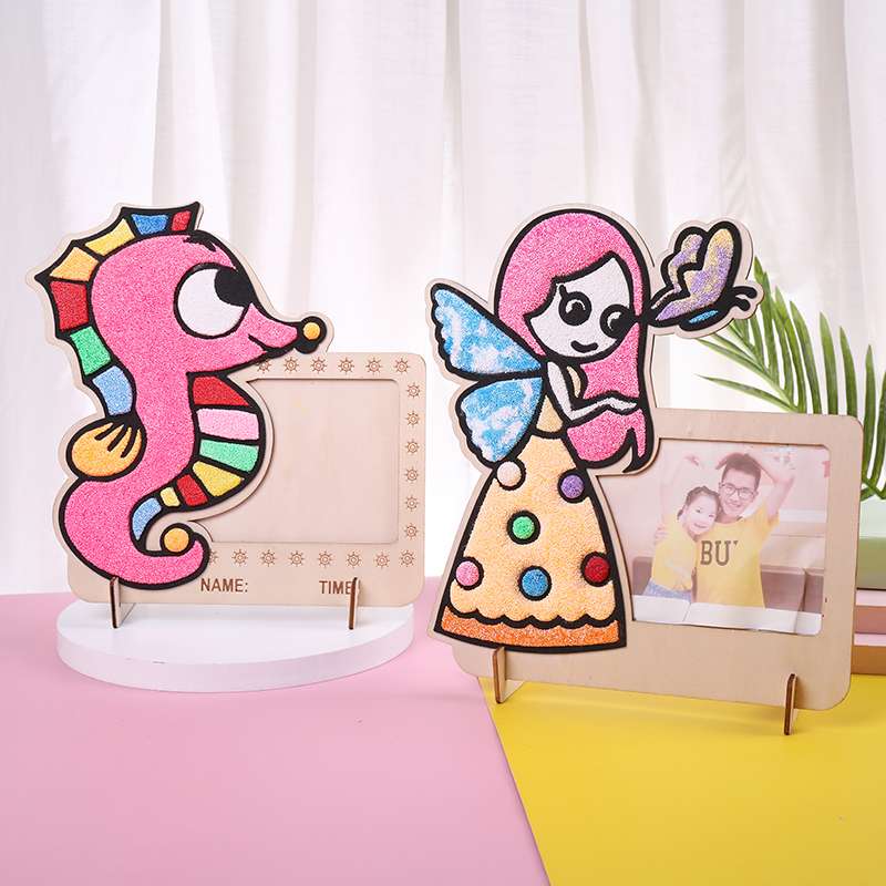 环保相框雪花泥画详情图7