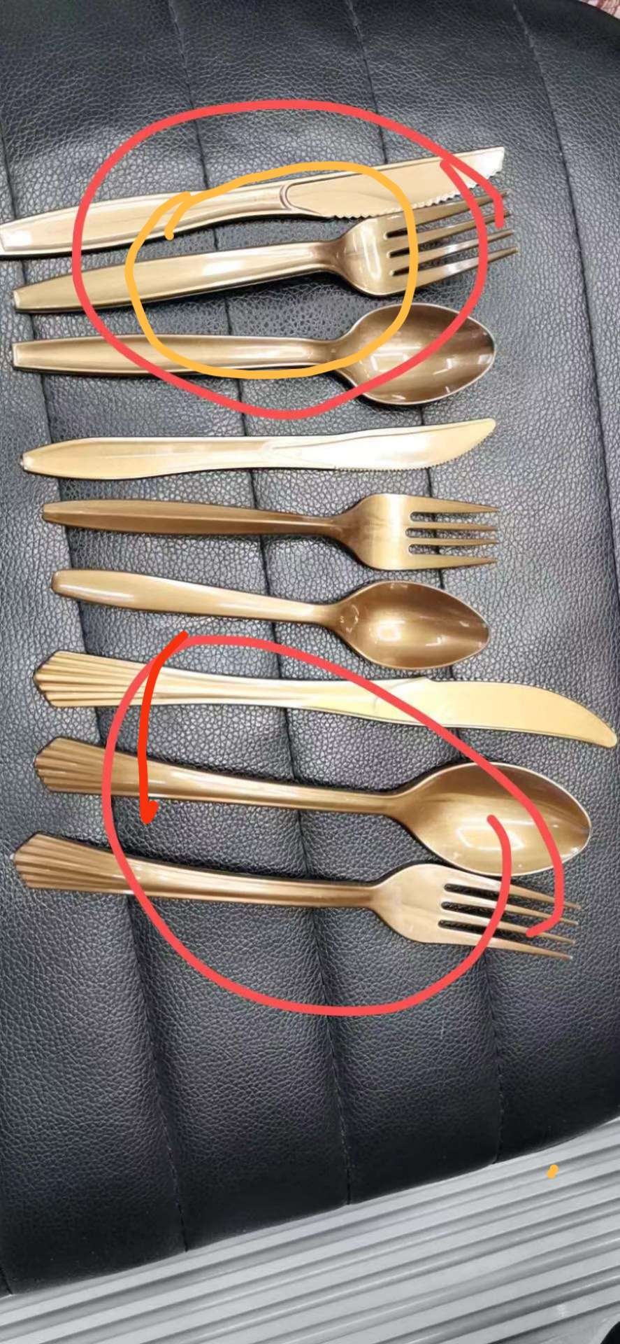 Knife, Fork And Spoon Specification drawing