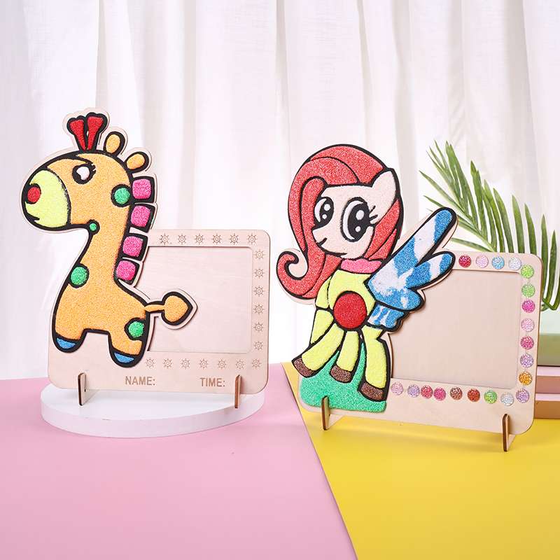 环保相框雪花泥画产品图