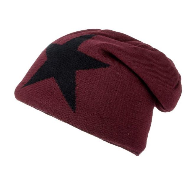 Hat Men's Winter Wool Warm Woolen Hat Pullover Hat Cotton Hat Autumn And Winter Hat Men's Thick Knit Hat details Picture