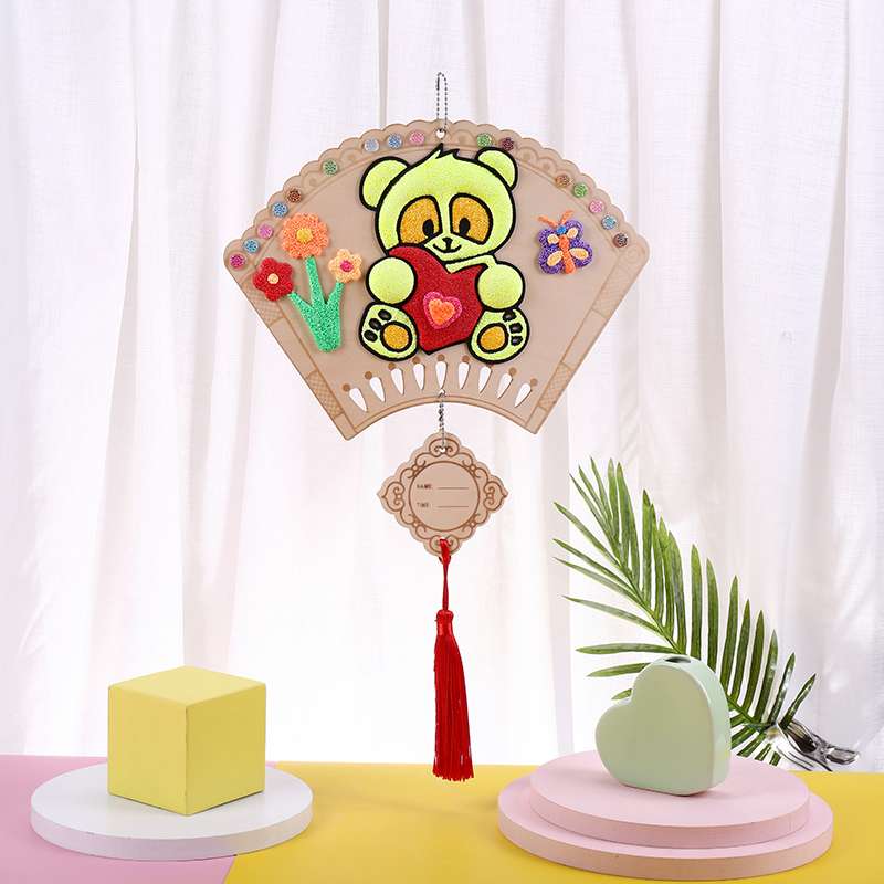 Eco-friendly Chinese knot snowflake clay painting details Picture