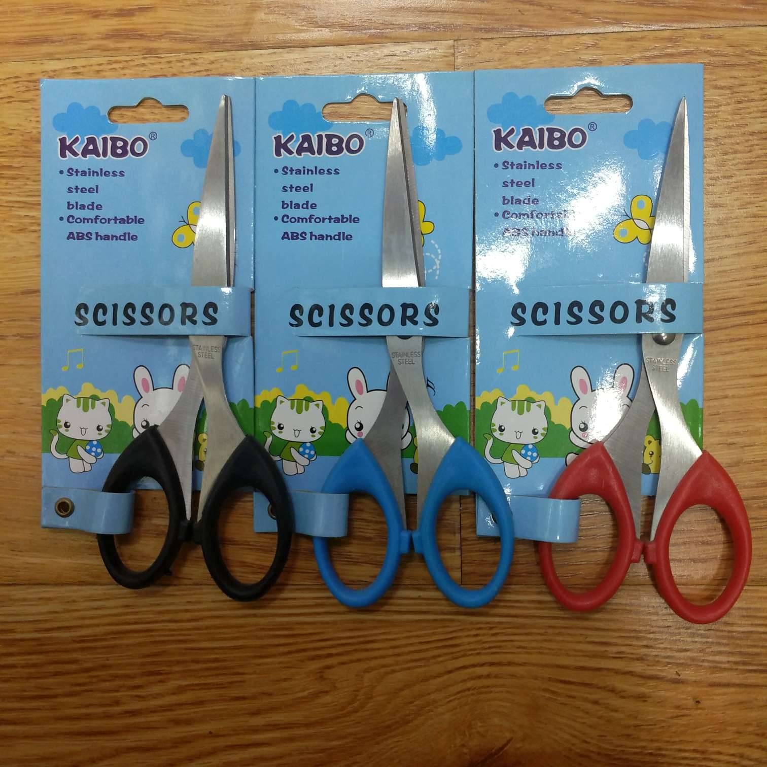 厂家新款直销凯博KAIBO品牌不锈钢剪刀办公剪刀KB2006钉卡剪刀产品图