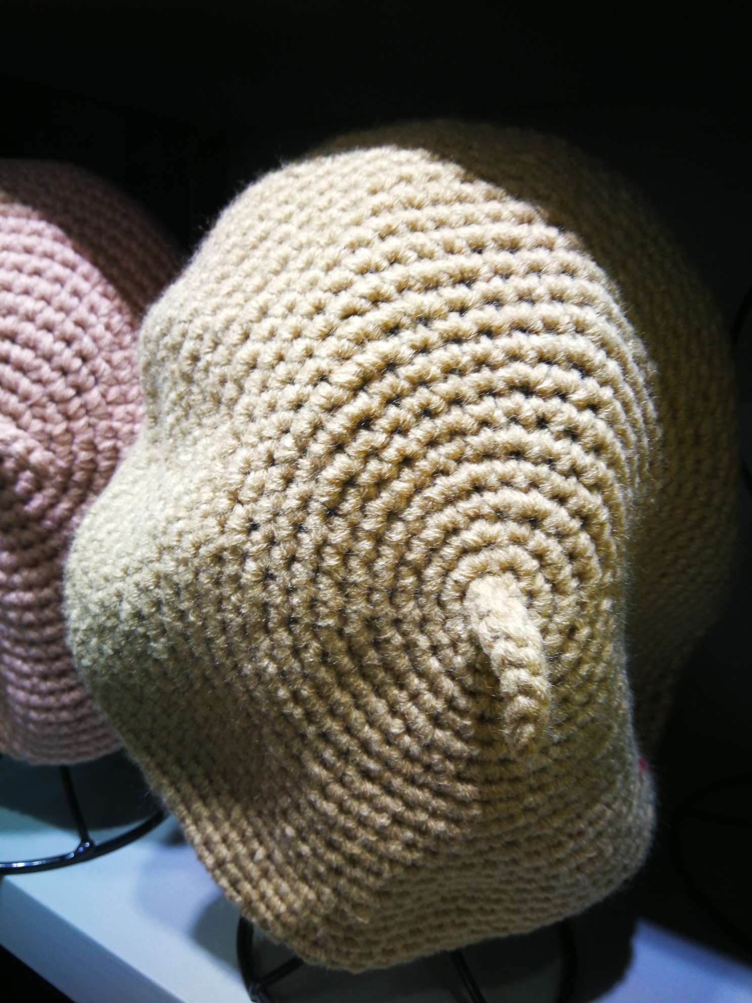 Light Brown Knit Hat