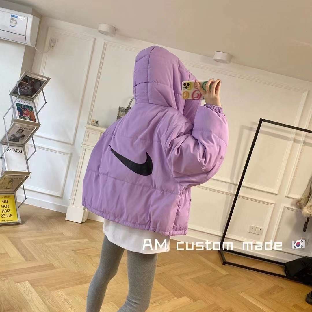 Trendy casual hook-and-roll down jacket detail image 11