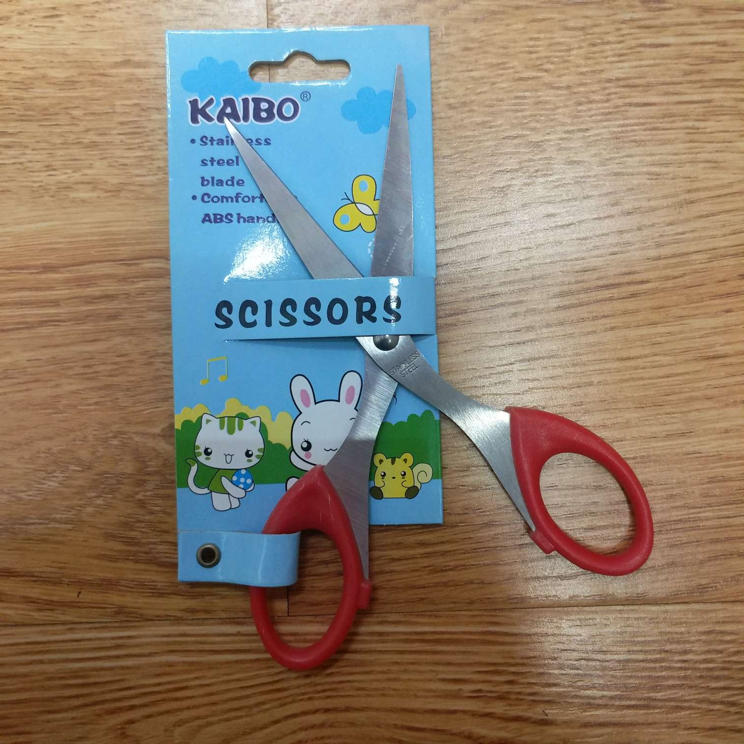厂家新款直销凯博KAIBO品牌不锈钢剪刀办公剪刀KB2006钉卡剪刀细节图