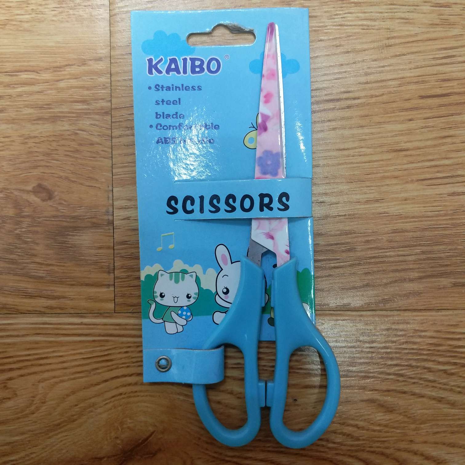 厂家新款直销凯博KAIBO品牌不锈钢剪刀KB067-1印花剪刀钉卡细节图