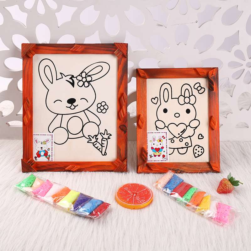 仿古木框画细节图