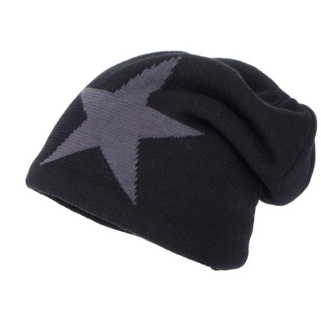 Hat Men's Winter Wool Warm Woolen Hat Pullover Hat Cotton Hat Autumn And Winter Hat Men's Thick Knit Hat undefined