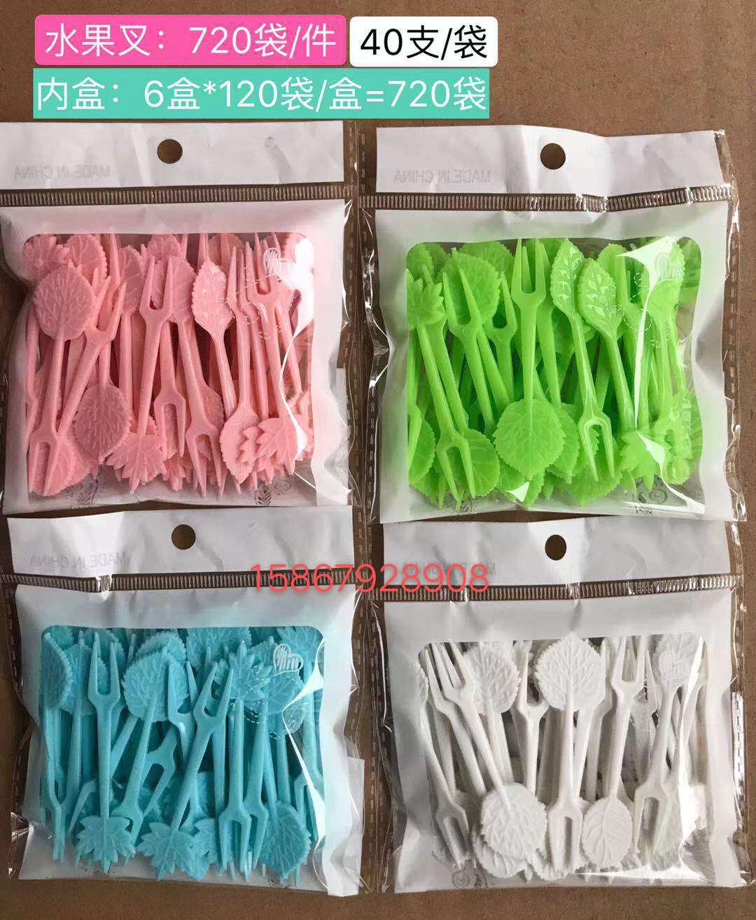 Use colorful fruit forks thumbnail