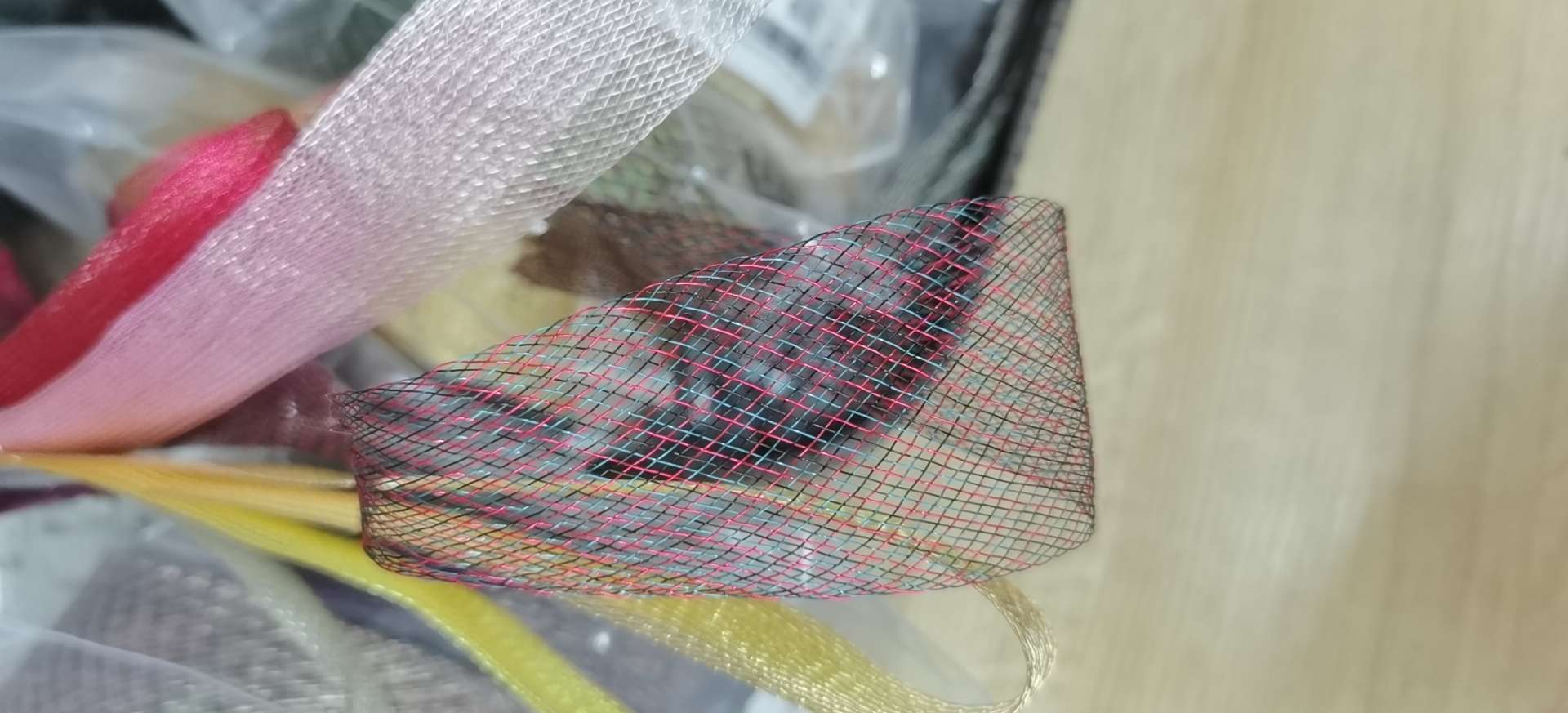 4 cm grid elastic gauze net factory direct sales details Picture