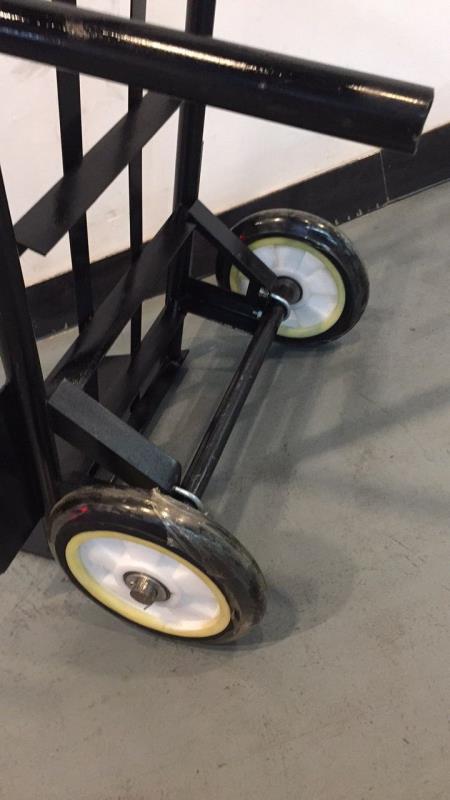 Thickened Steel Steel Plate Triangle Iron Warehouse Logistics Trolley Push Truck Flat Car Logistics Transport Car Tiger Car Application Scenario