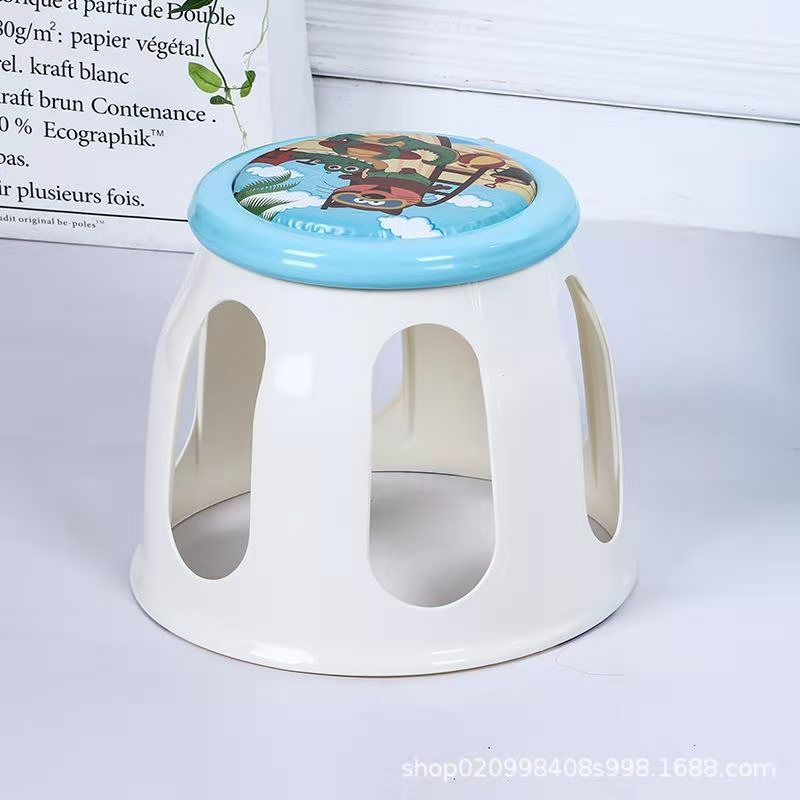 创意圆鼓凳时尚家居塑料凳子餐桌凳小板凳卡通宝宝响椅圆鼓凳77Y83B806