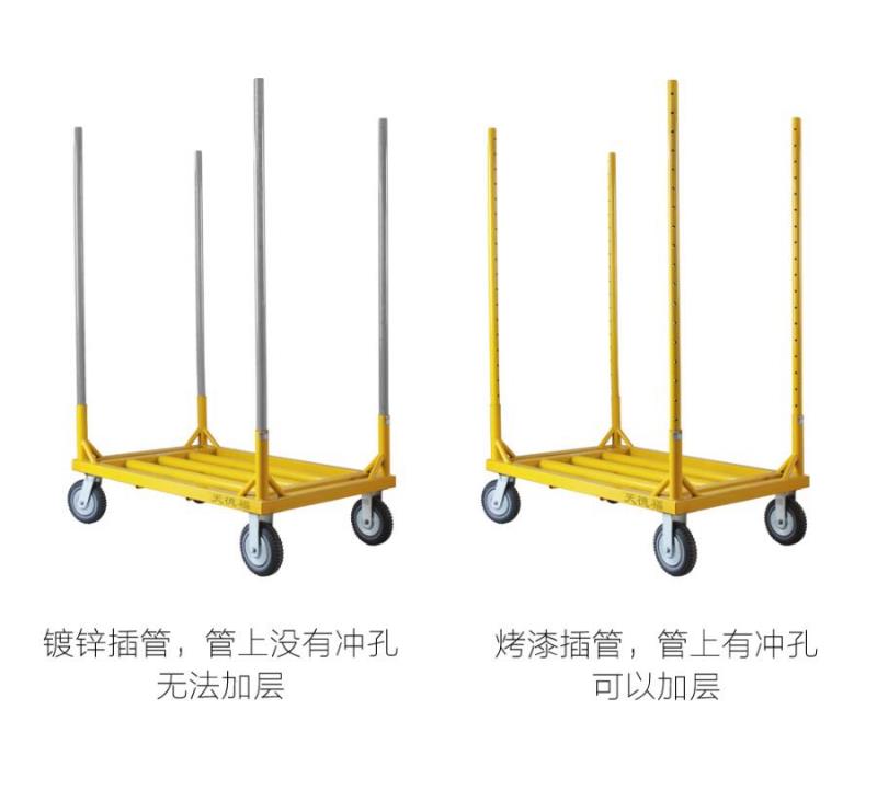 Cart Cloth Cart Push Cloth Cart Cylinder Cargo Convenient Transport Vehicle Size 120*80Cm And 120*100Cm. Can Carry 1.2 Tons, The Pole Has 1.2 Meters, 1.5 Meters Specification drawing