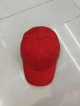 红色水洗棉帽